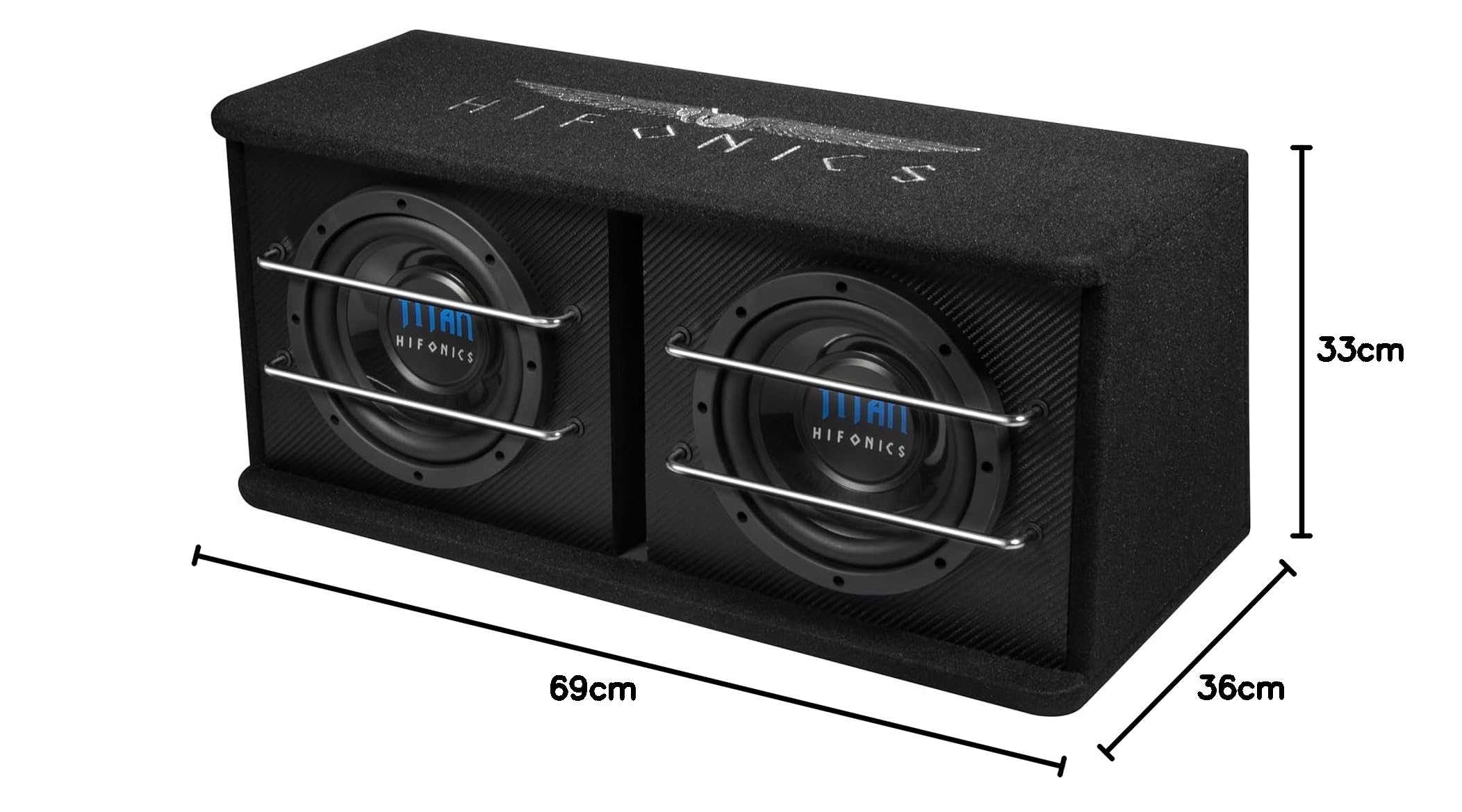 Hifonics TDA-200R Auto-Subwoofer aktiv 600W