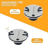 Vista 4 de Herramienta de repuesto universal ajustable de 2 y 3 pines, pinza de freno de retroceso, unidad cuadrada de 3/8 pulgadas