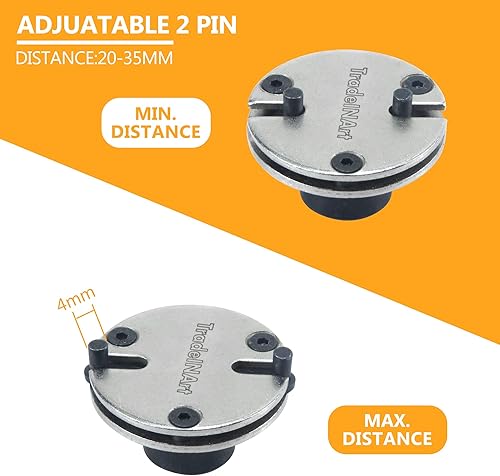 Miniatura 4 de Herramienta de repuesto universal ajustable de 2 y 3 pines, pinza de freno de retroceso, unidad cuadrada de 38 pulgadas