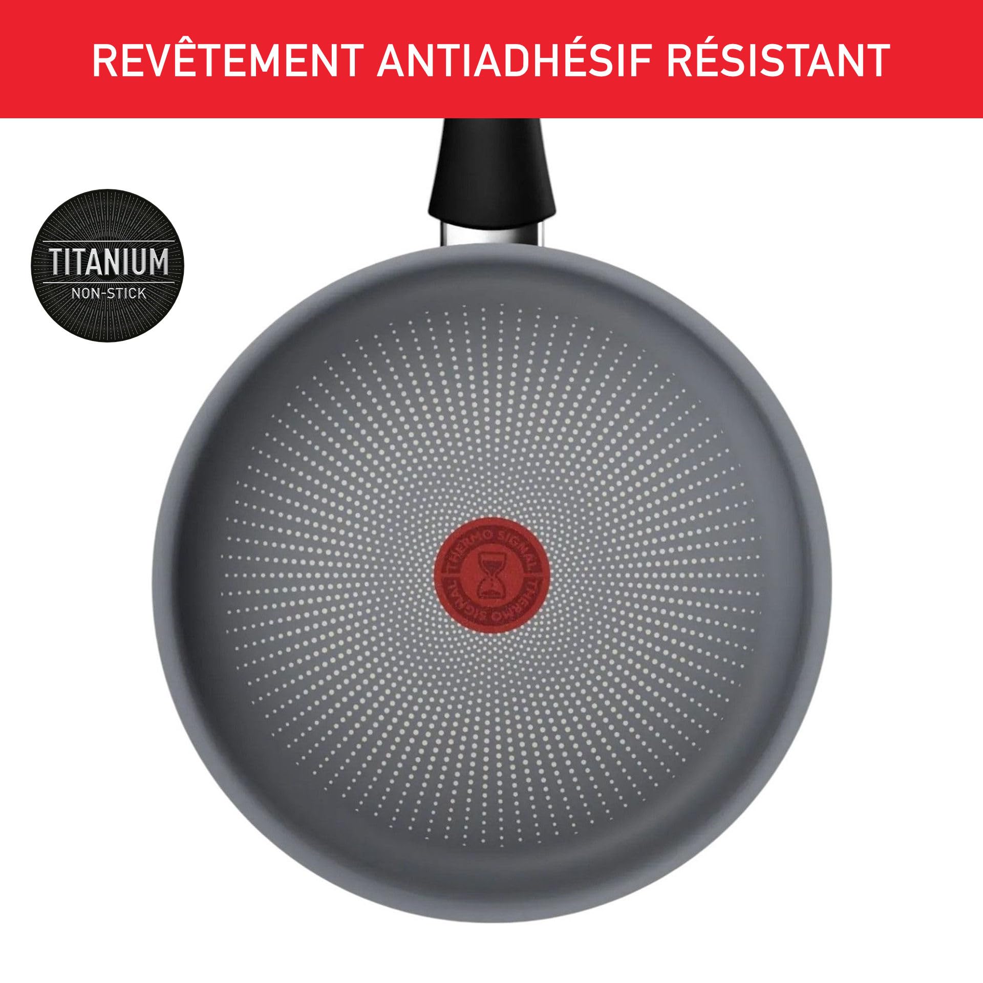 Tefal Sauteuse avec couvercle en verre 24cm Halo Tous feux dont induction - C3123202