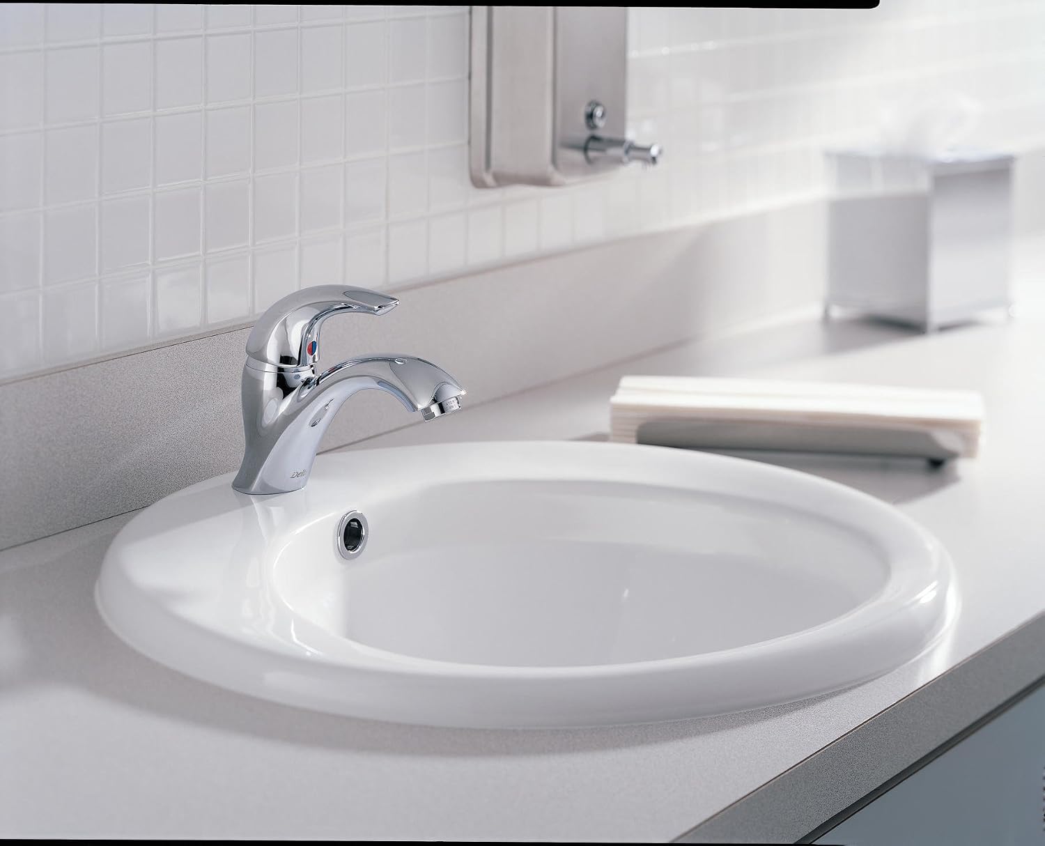 DELTA FAUCET 22C601 Single Hole, 6.25 x 1.98 x 6.25 inches, Chrome