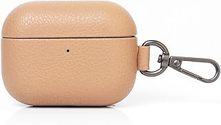 【MONOCOZZI】 AirPods Pro3 対応 ケース 本 革 耐衝撃 落下防止 カラビナ 付 レザー カバー ワイヤレス充電 可 [ AirPods Pro 3 エアーポッズプロ3 第3世代 対応 ] EXQUISITE トープ