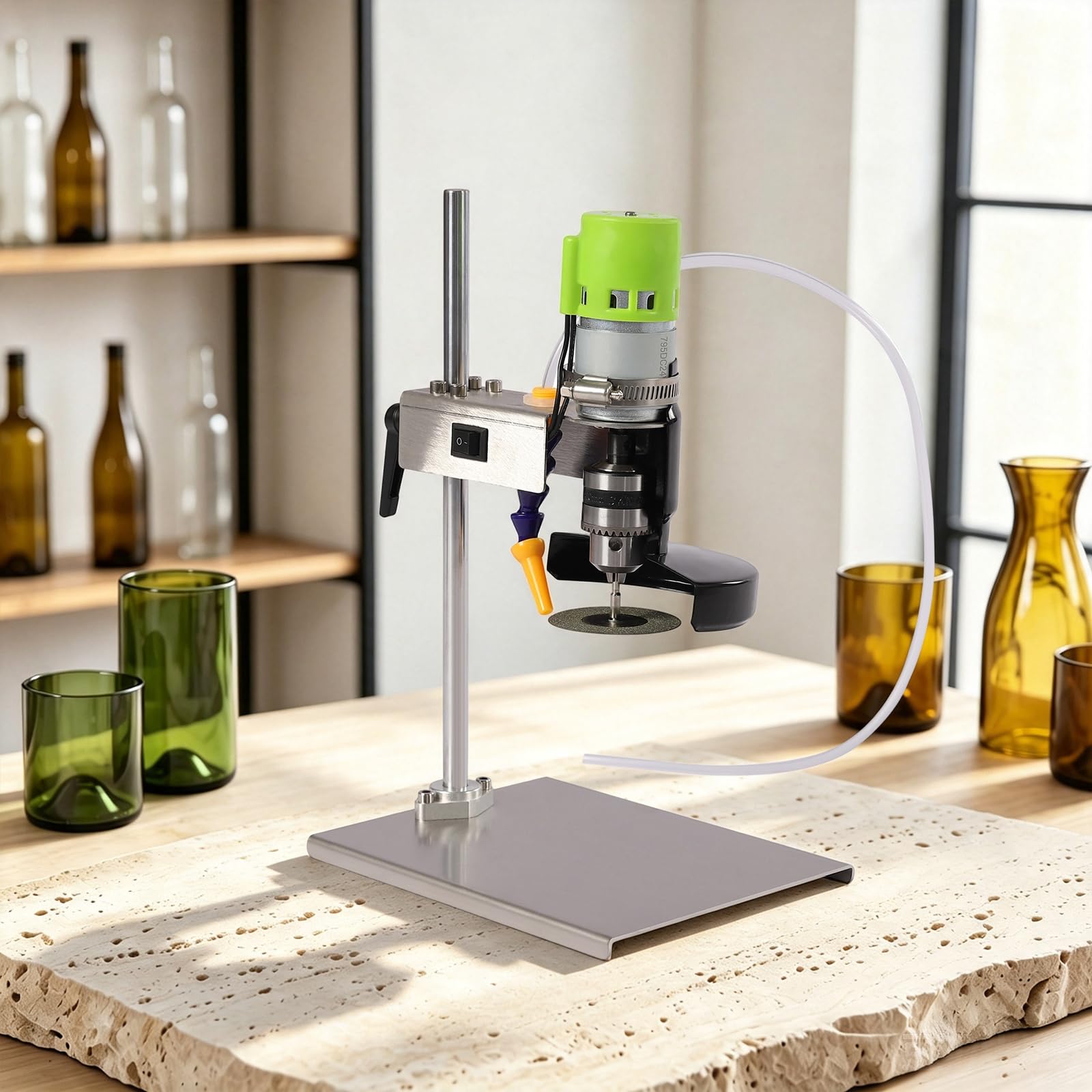 Cortador de cristal para botella, 150 W, 6000 rpm