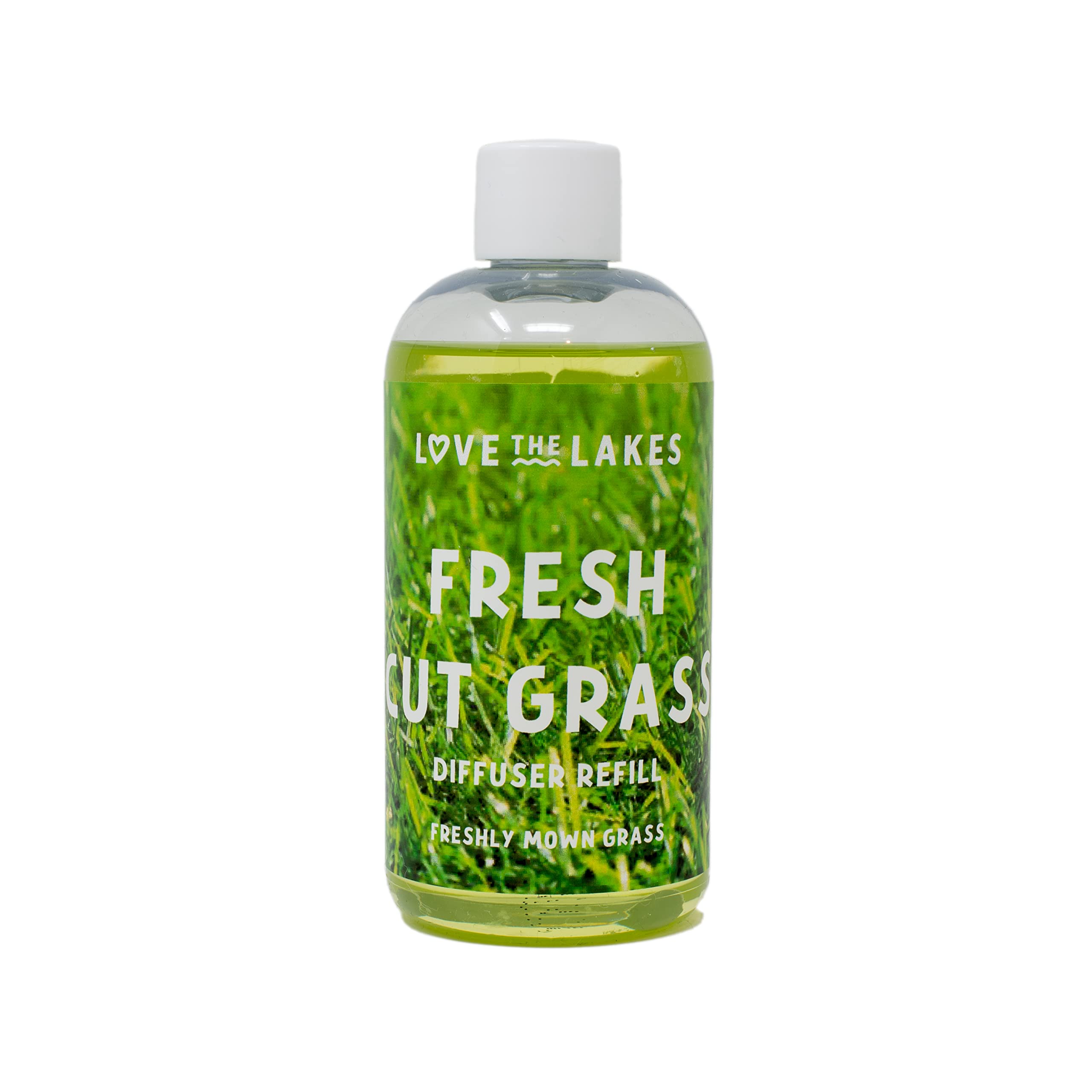 Love the Lakes 200ml Reed Diffuser Refill - Fresh Cut Grass - Made in England