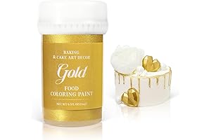 Edible Gold Paint - 20g Liquid Edible Luster Dust for Cake, Macaron,...