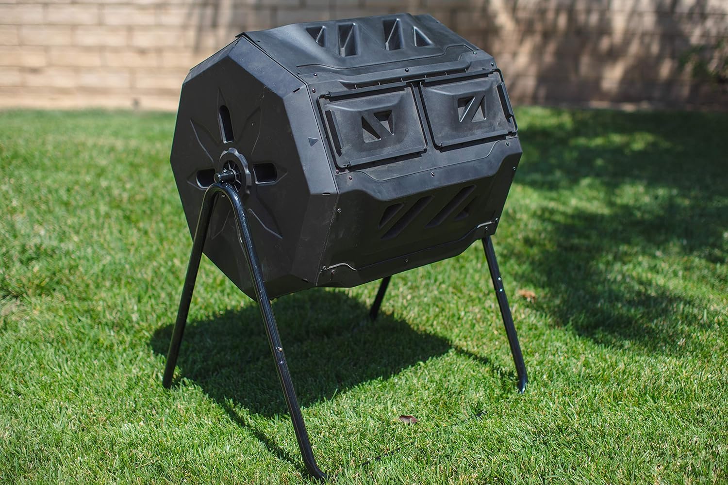 Amazon.com : MaxWorks Dual‑Chamber Compost Tumbler, 42‑Gallon