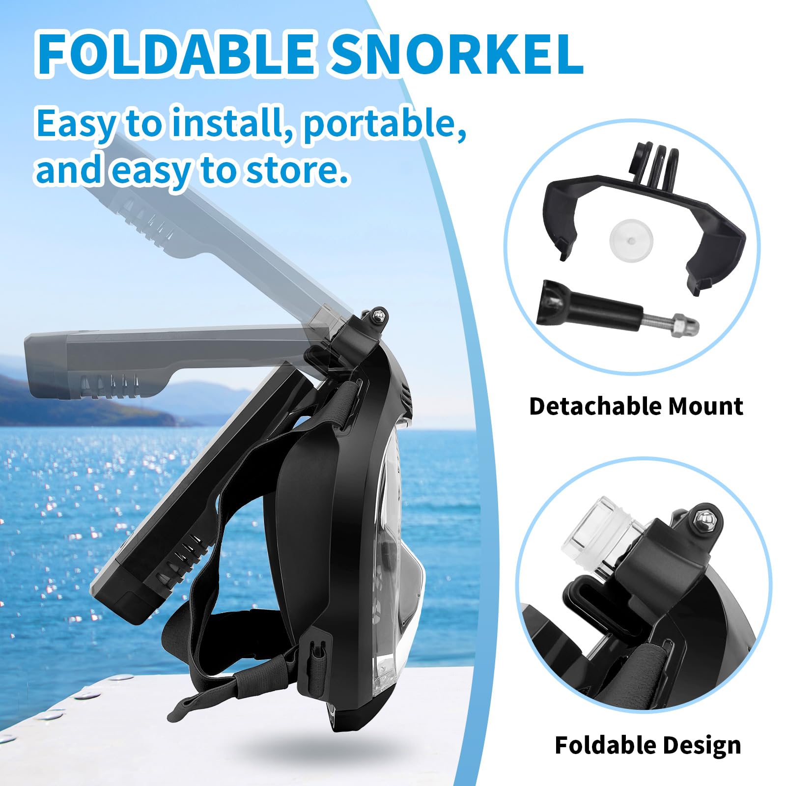 Máscara De Esnórquel De Cara Completa, Máscara De Snorkel Con