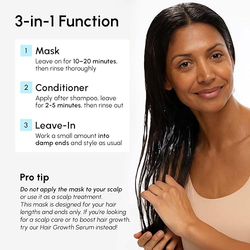 Miniatura 10 de MAREE Mascarilla Capilar de Acondicionador Profundo para el Tratamiento del Cabello Dañado - Cuidado Capilar de Queratina para Hidratación