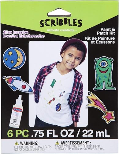 Scribbles Kit de pintura y parches Alien Invasion