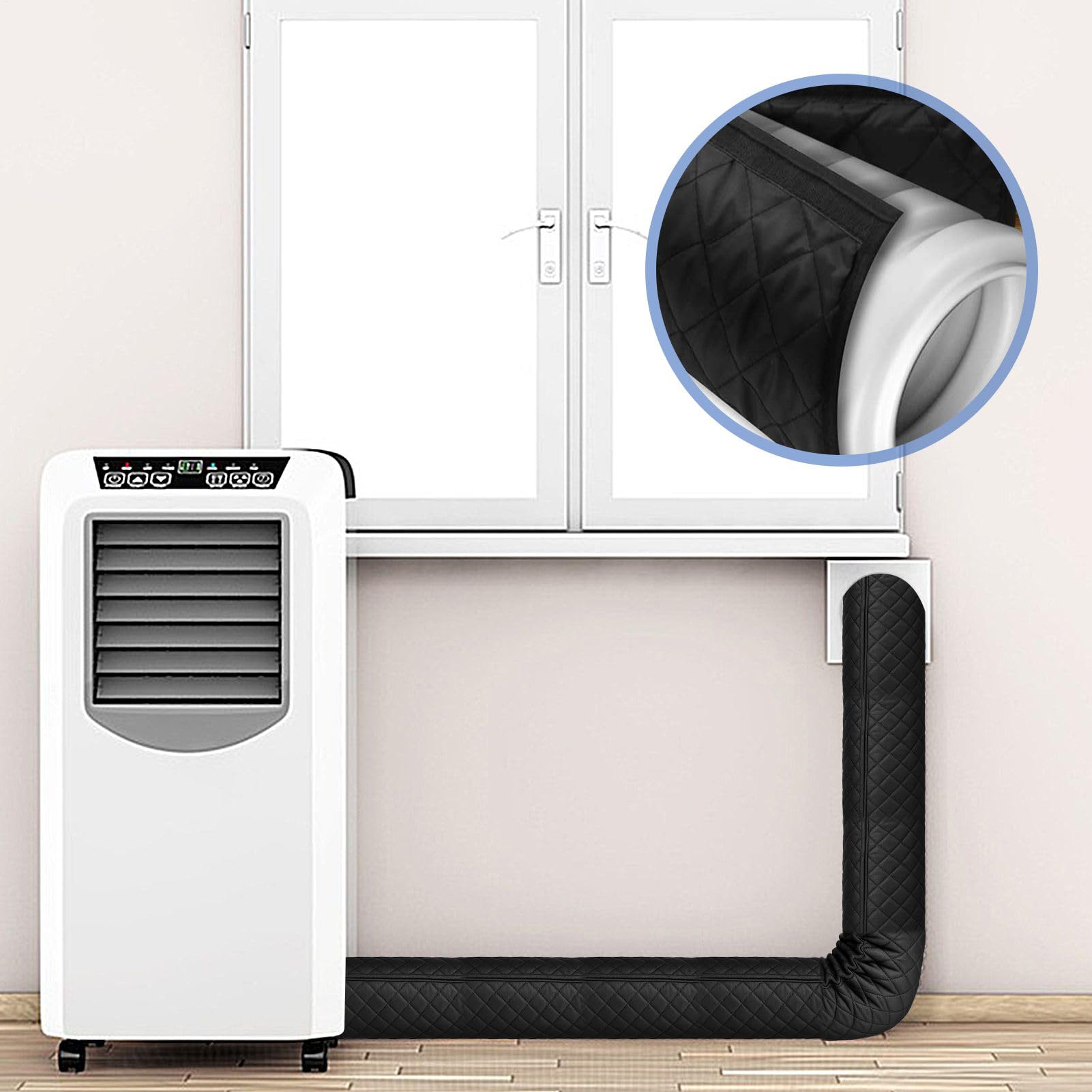 Air Conditioner Pants Cover, AC Duct Vent Sleeve, rozmiar ogólny, odporny na warunki atmosferyczne ochraniacz rury, izolowany owijka do komercyjnych budynków, kuchni, domu, na basement, sypialnię