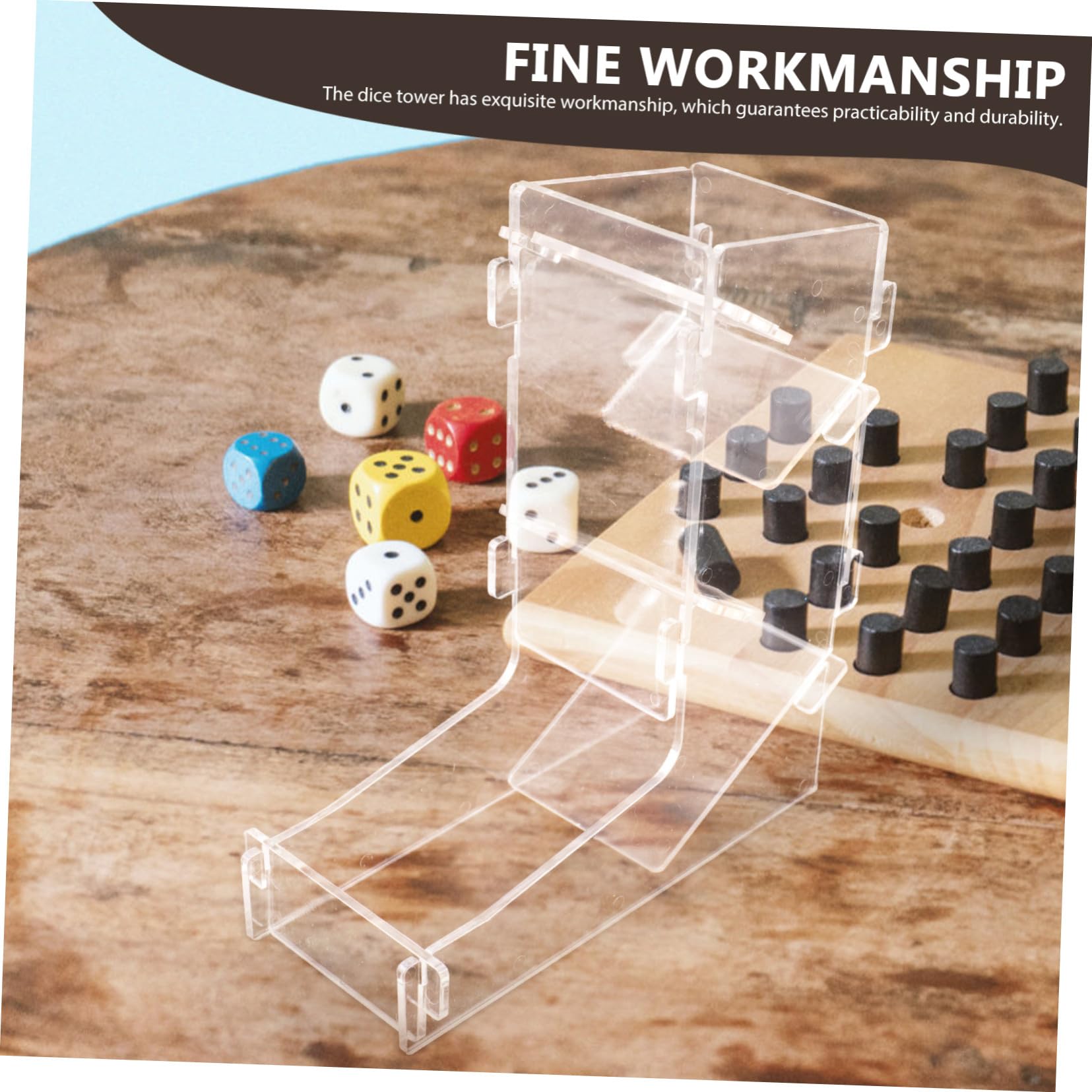 Distributeur de Dés Portable 1 Pièce en Acrylique pour Jeux de Rôle