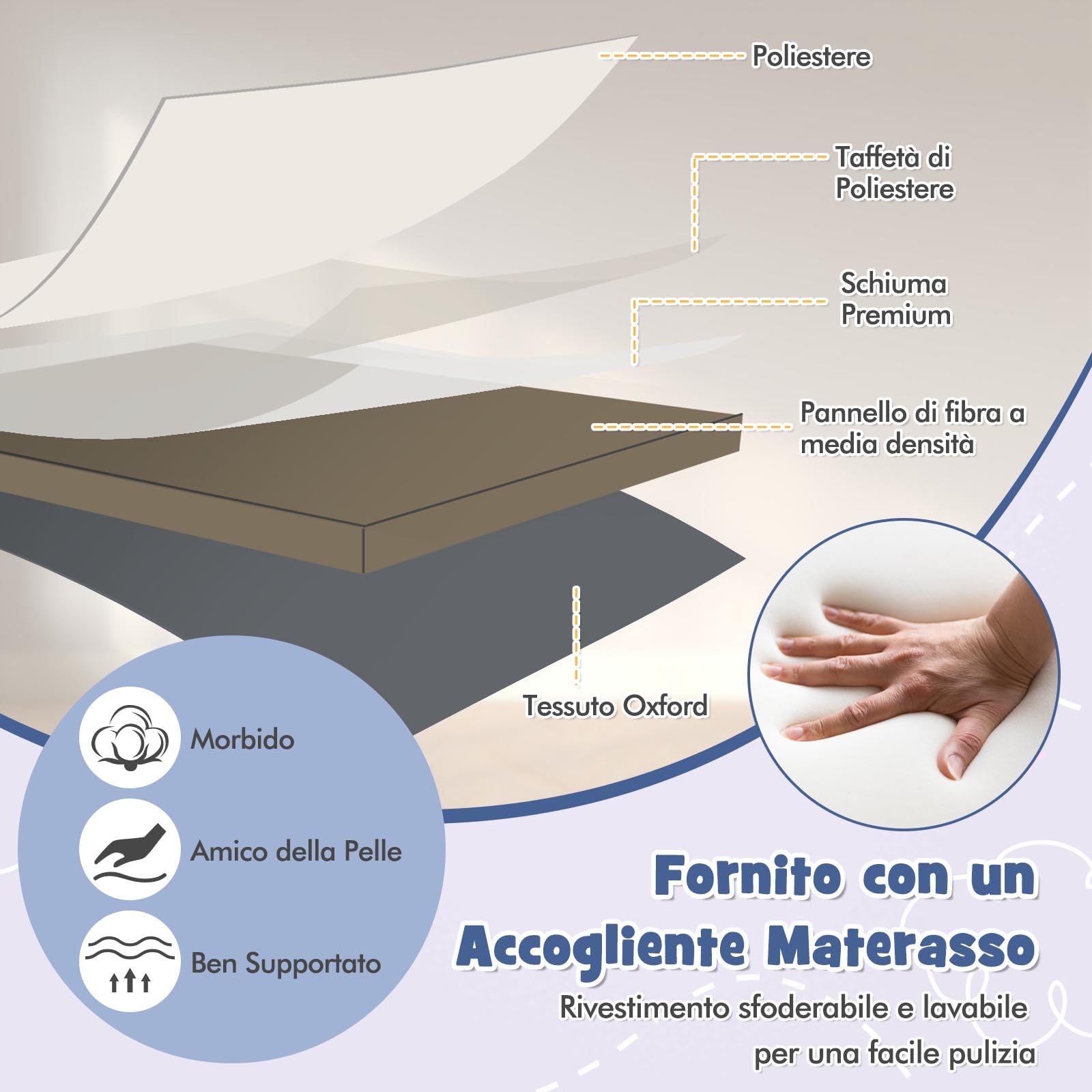 RELAX4LIFE Cuna Colecho Bebé con 6 Alturas Ajustables, Colchón, Cesta de Almacenamiento y Ruedas Bloqueables, Cunas para Bebés con Bolsa de Transporte para Bebes 0-6 Meses (Gris)