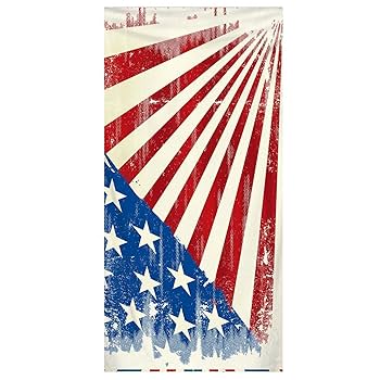 Amazon.co.jp: アメリカ国旗ビーチタオル、独立記念日ビーチ