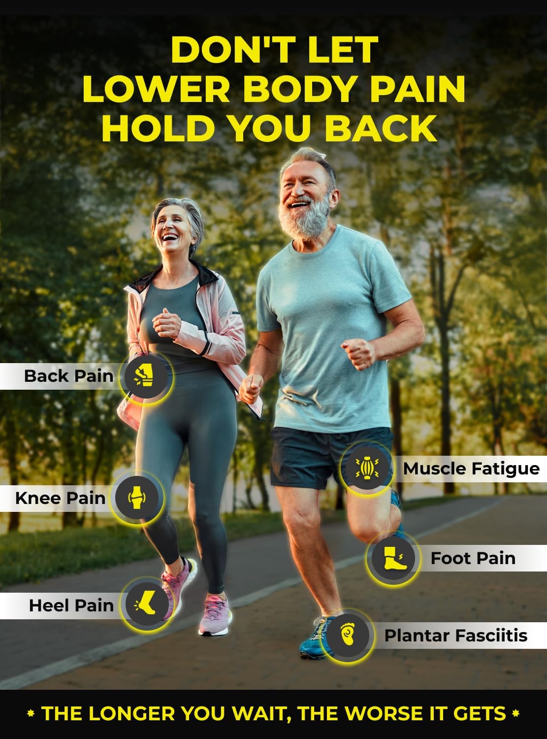 Premium Anti-Fatigue Shoe High Arch Support Insoles Men Women - Plantar Fasciitis Inserts - Orthotic Inserts Shoe Soles Standing All Day - Flat Feet Foot - Work Boot Insoles Graphite S (Men 7-8.5/Women 8-9.5)