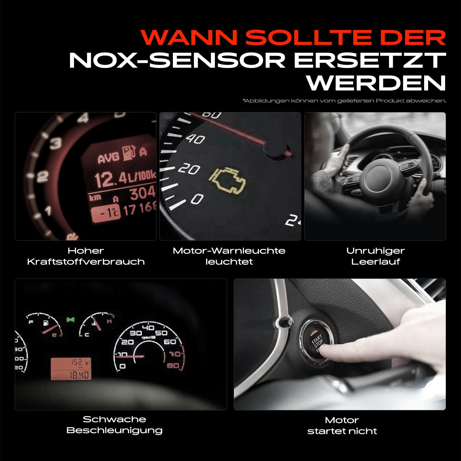 Frankberg Sensore di ossigeno a 5 poli Compatibile con BMW Serie 3 F31, Serie 1 F20/F40, 2 Active Tourer F45, 4 Gran Coupé F36