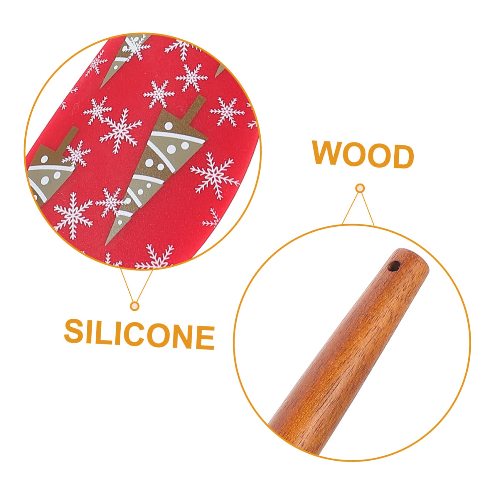 Cabilock 5 Ensembles Spatule En Silicone De Noël Frit Cuisson Ustensile De Cuisine Accessoire Cuisine Raclette Aide De Cuisine Spatule À Beurre Brosse À Pâtisserie Ergonomique 2 Pièces * 5
