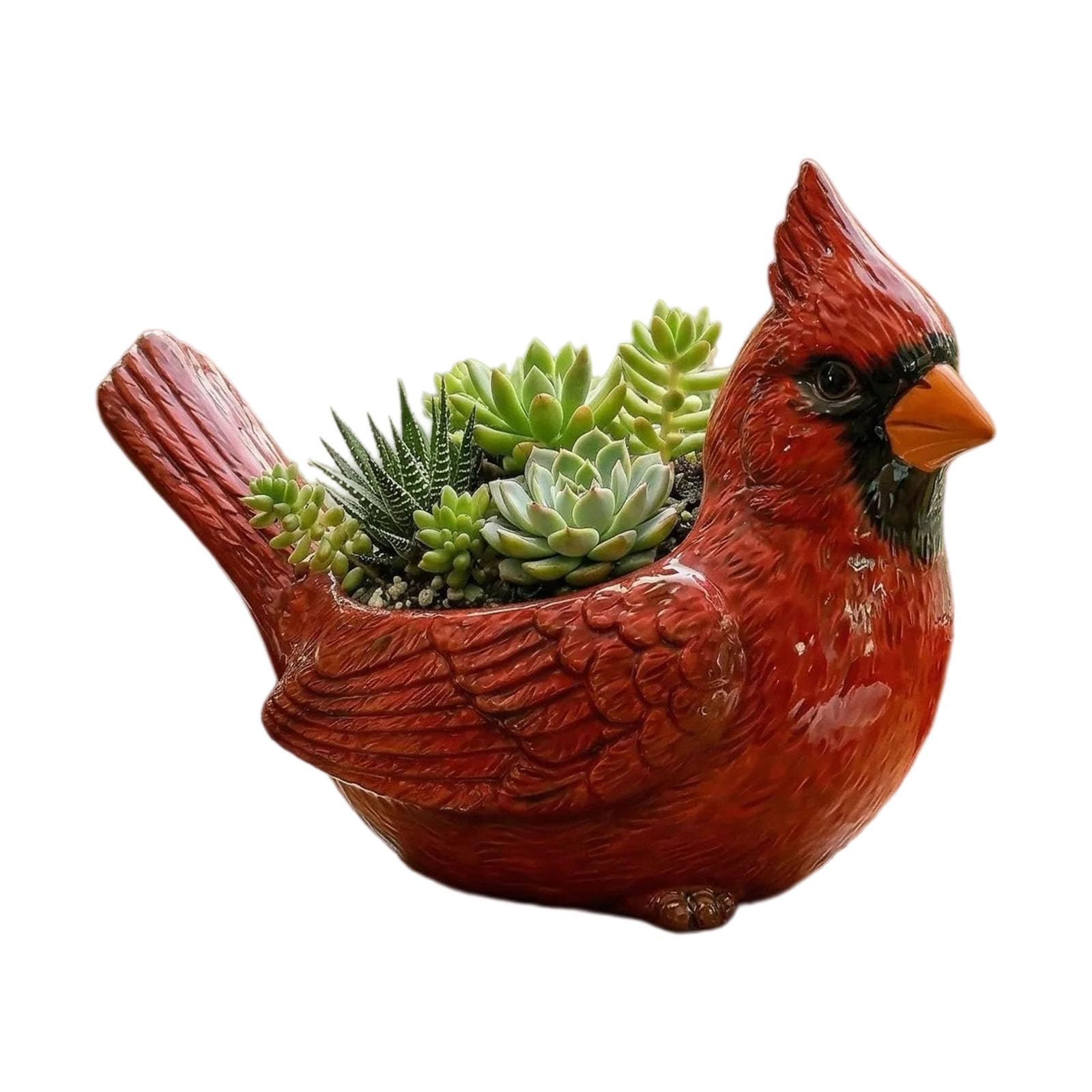 TQUXNGA Bird StatueResin Flower Pots for Succulents Cactus Indoor Plant Small Planter Home Offices Desktop Garden Decoration Resin Small Planter