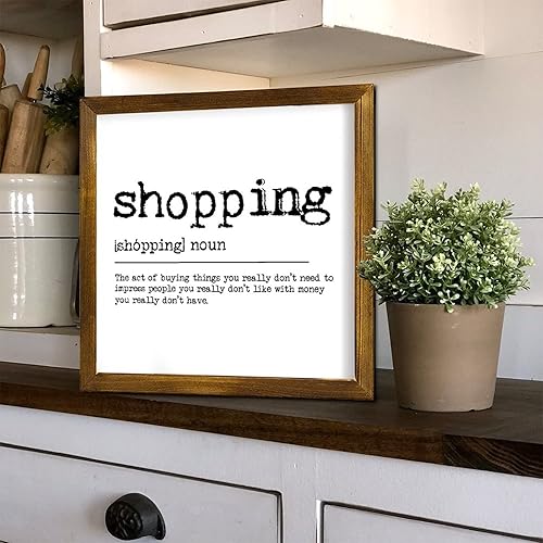 Vista 35 de Farmhouse Wall Decor Sign Smile Dictionary Definition Wood Framed Signs World Meaning Wall Art Rustic Home Decoration Smile for Kitchen Coffee Bar