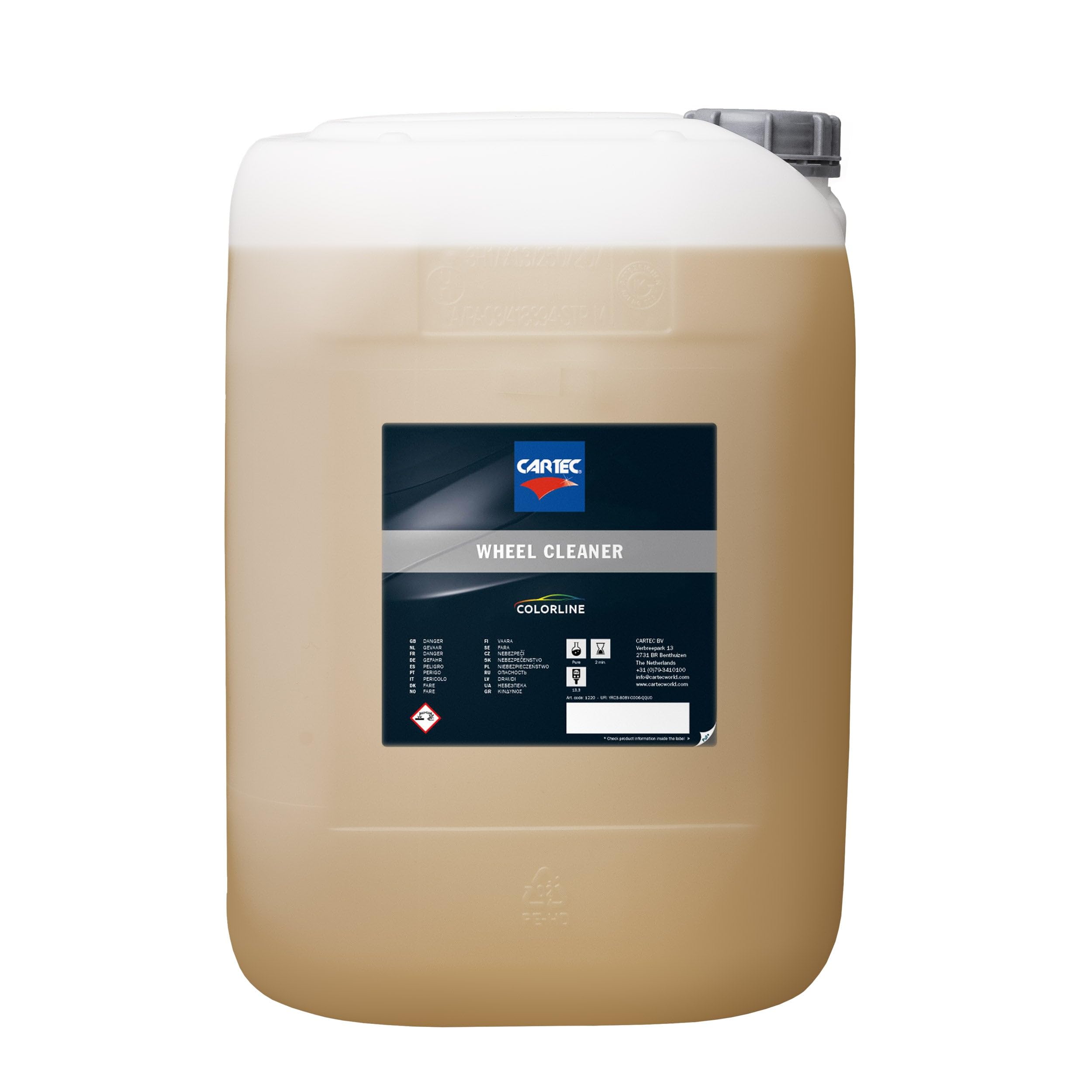 CARTEC Colorline Wheel cleaner detergente per cerchioni e pneumatici 20 L