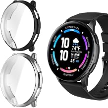 Compatible for 3Plus Callie Case, Lamshaw TPU Case with Screen Protector Compatible with 3Plus Callie Smartwatch with 1.43" Round AMOLED