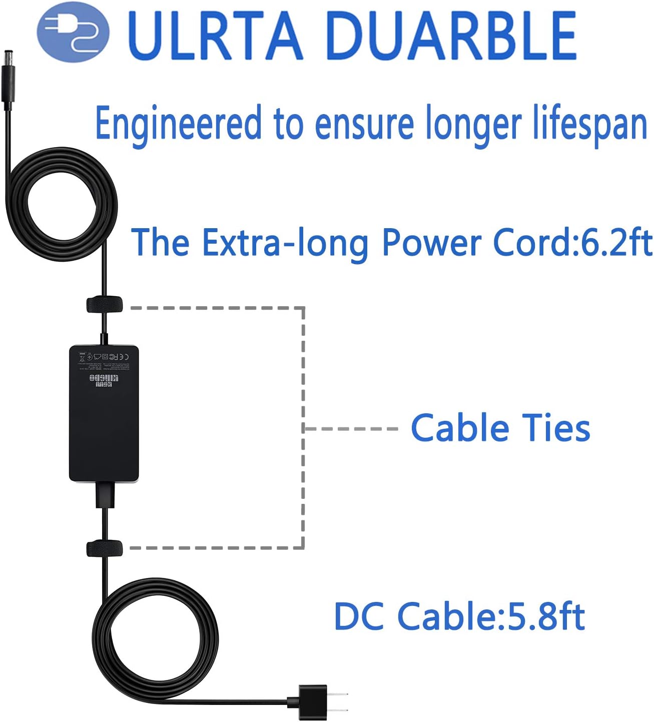 Exсluѕіvе Dіѕсоunt 🔥 Surface Dock Power Supply,90W 15V 6A Surface Charger with USB Port for Microsoft Surface Dock with 6.2ft Power Cord Including a Carrying Pouch by KSW KINGDO