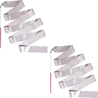 2PCS Sparkly Dance Ribbon for Kids Girls Princess Mermaid Ballet Balleri...