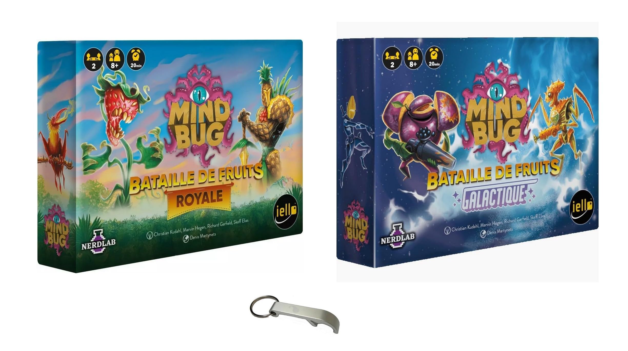 Lot Mind Bug Bataille De Fruits Galactique + Royale Version Française + 1 Decap Blumie (2 Fruits)