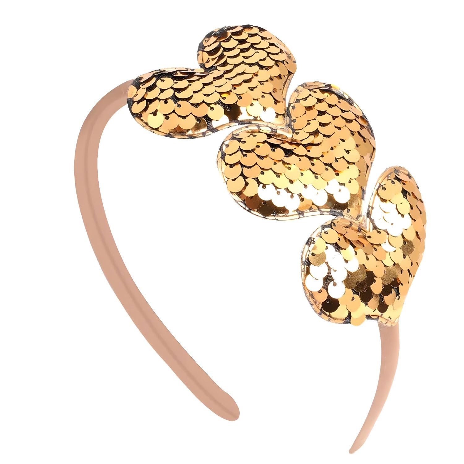 Amazon.com : Pvoiue Valentines Day Headband Gold Heart  display picture 1