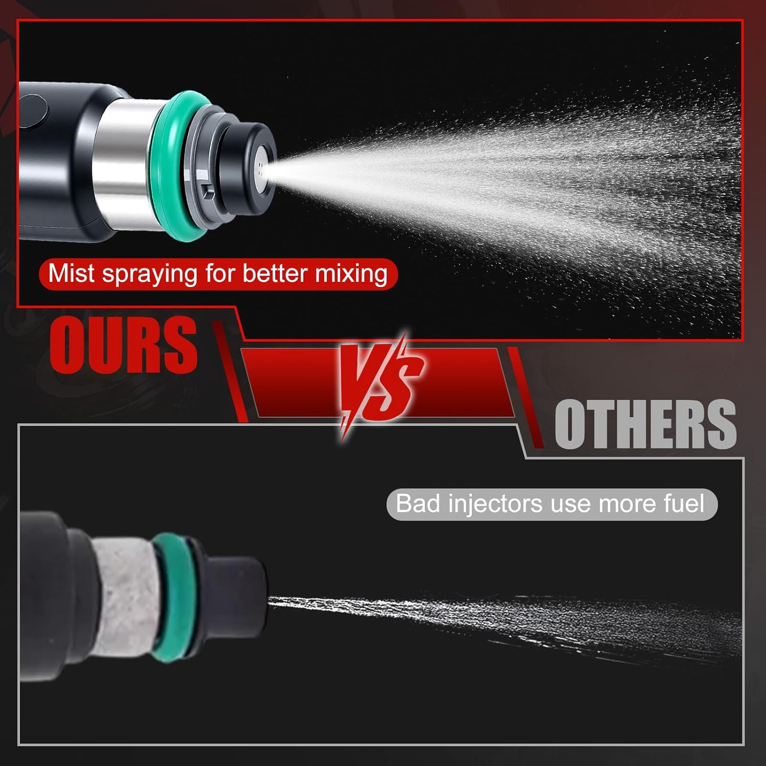 Fuel Injectors Set of 8 Compatible with Chevy Avalanche Express Silverado Suburban Tahoe Fuel Injector Replacement for GMC Savana Sierra Yukon Replace 12594512