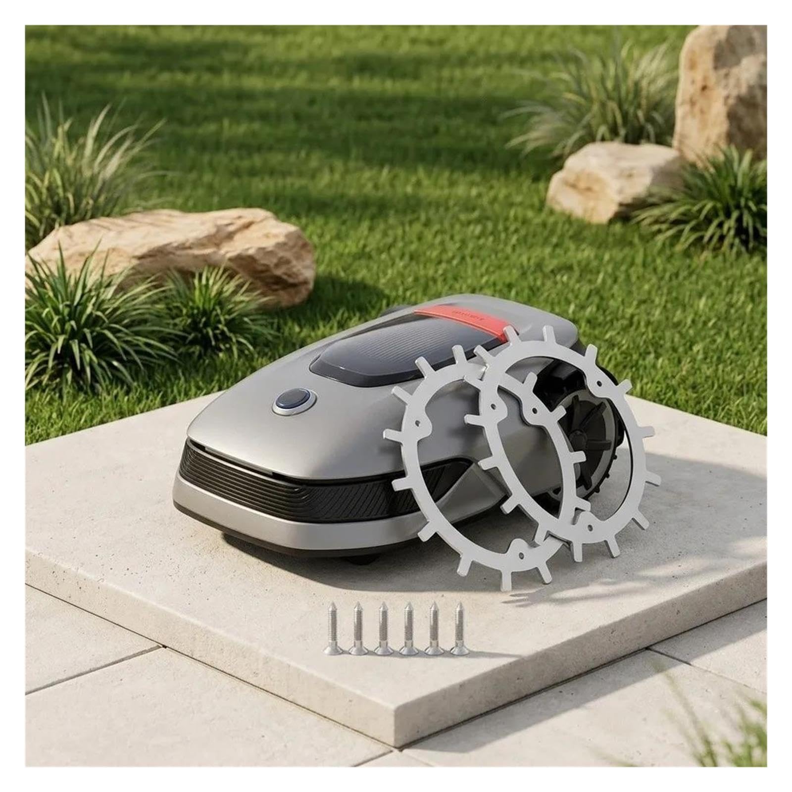 Peldaños De Rueda De Tracción Antideslizantes Para Cortacésped Robótico, Compatible Con Dreame, Compatible Con Mova, Cortacésped, Paquete De 2 Para Piezas De Herramientas De Jardín Definitivas