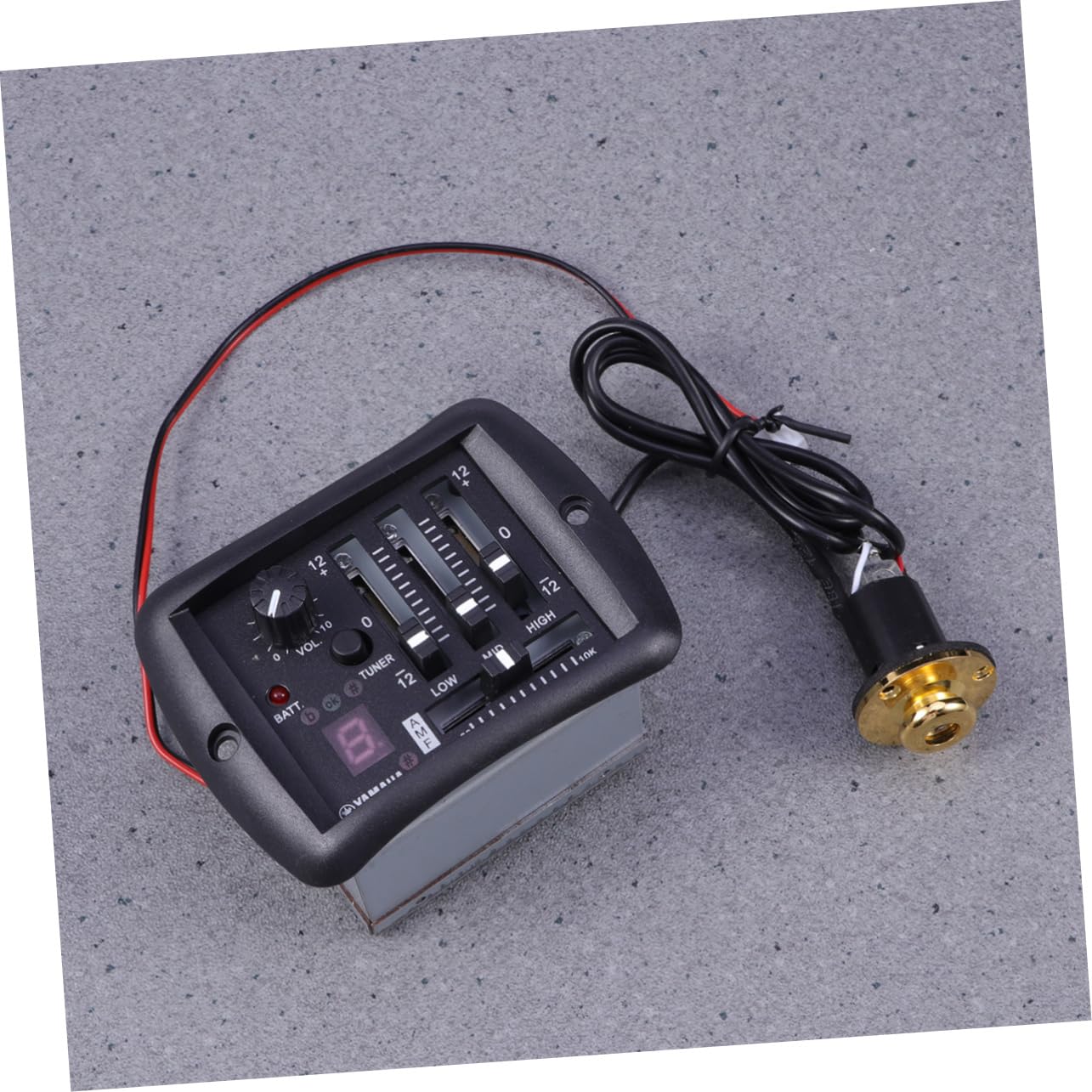 UPKOCH Band-gitarren-tonabnehmer-equalizer mit Integriertem Stimmgerät Lautstärkeregler und Bässe Mitten Höhen-reglern für Akustikgitarren-einbau