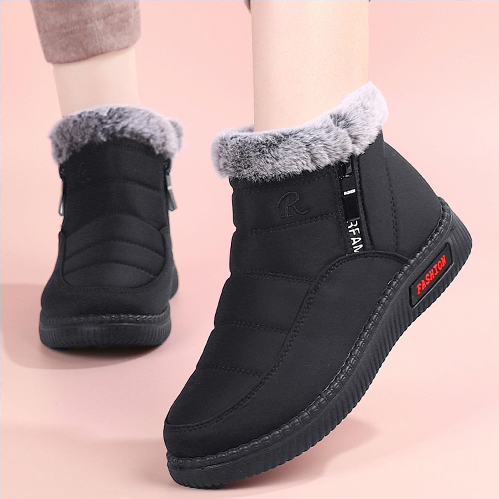 Lvptsh Damen Winterstiefel Schneestiefel Warme Gefüttert Anti-Rutsch Warm Leicht Winterschuhe Outdoor Boots