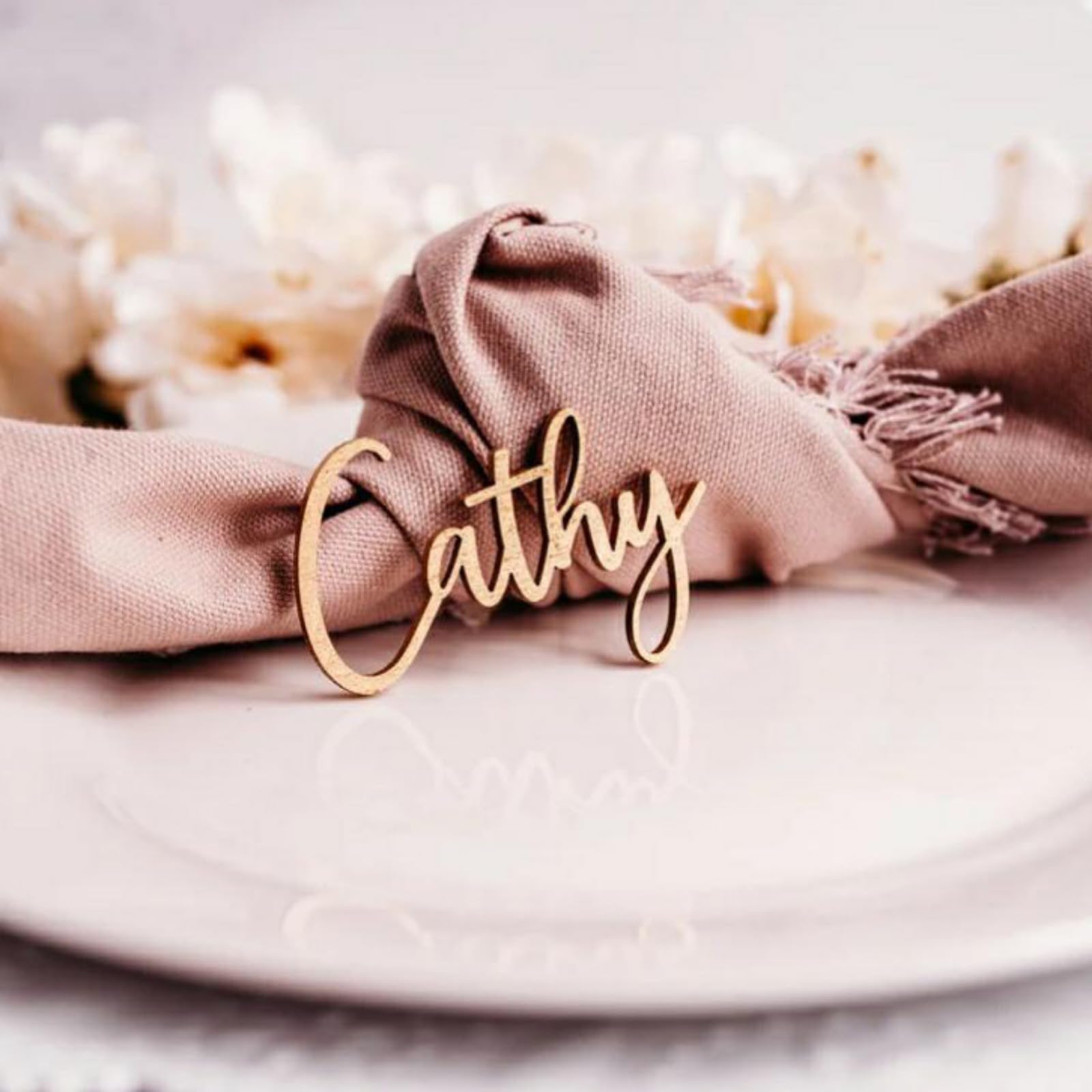 Targhette personalizzate per matrimoni, segnaposto, targhette personalizzate in legno, nome dei luoghi, etichette per nome degli ospiti, festa di compleanno (70 pezzi)