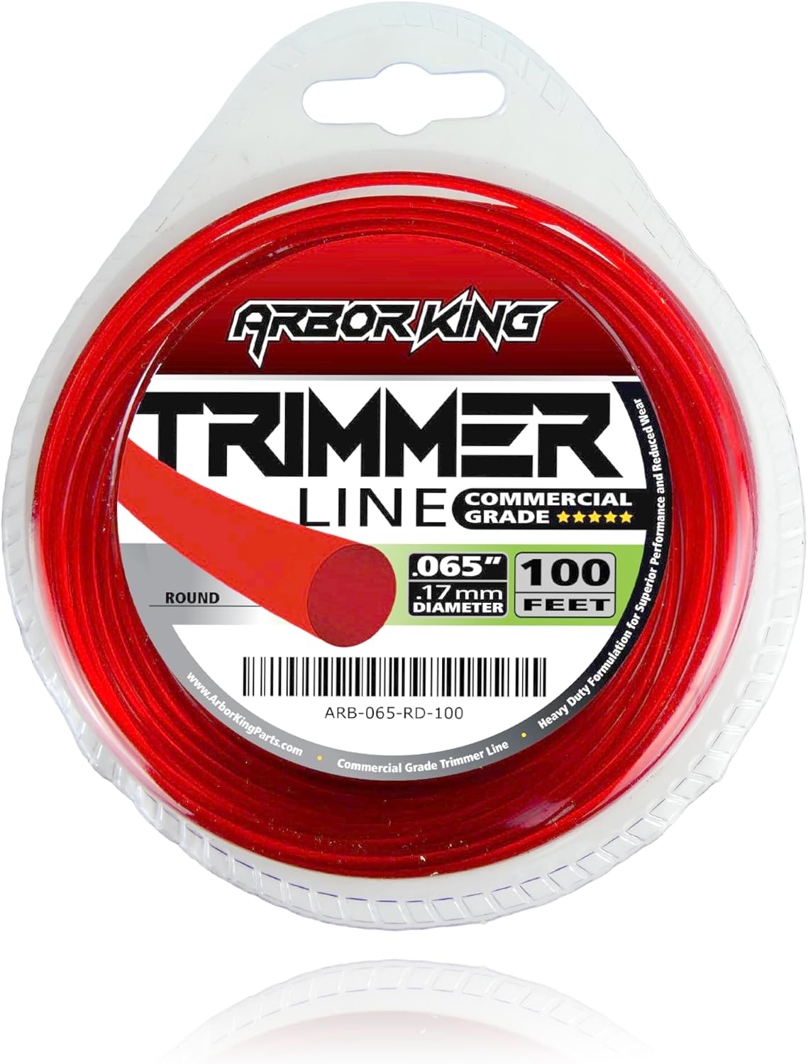 6 Pack String Trimmer Line 065 Red Round 100-Foot Round for Universal Grass Cordless Electric Trimmer Brushcutter Heavy Duty Wire Trimmers