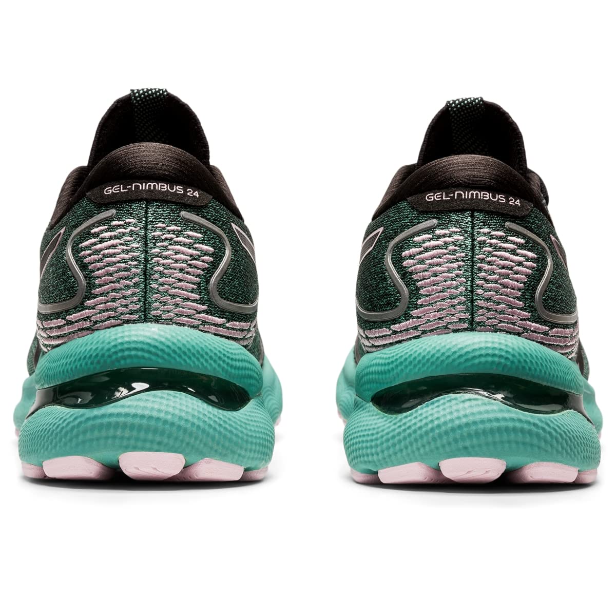 ASICS Gel Nimbus 24, Zapatillas de Running Mujeres, Negro/Plateado, 43.5 EU