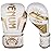 Venum Unisex Adult Elite Boxing Gloves - White/Gold 8oz, White/Gold, 8 Oz US