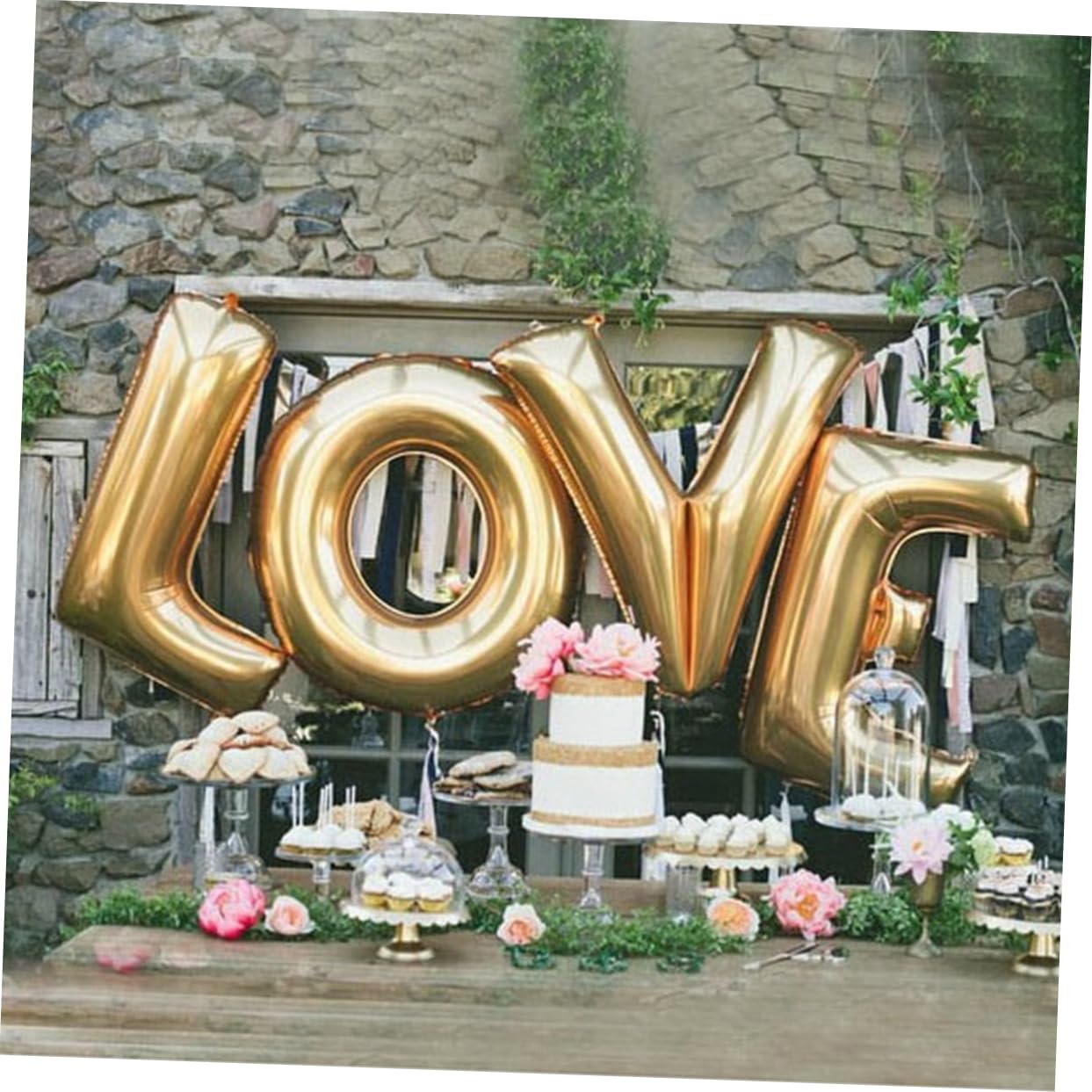Ciieeo 3 Piezas globos papel boda globos dia san valentin decoraciones del día san valentín letras decoración aluminio del día san valentín ramo Decorar