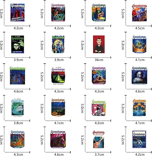 Miniatura 2 de 65 calcomanías de piel de gallina, diseño de suspenso de terror, estético, impermeable, calcomanías de vinilo para botella de agua, laptop,