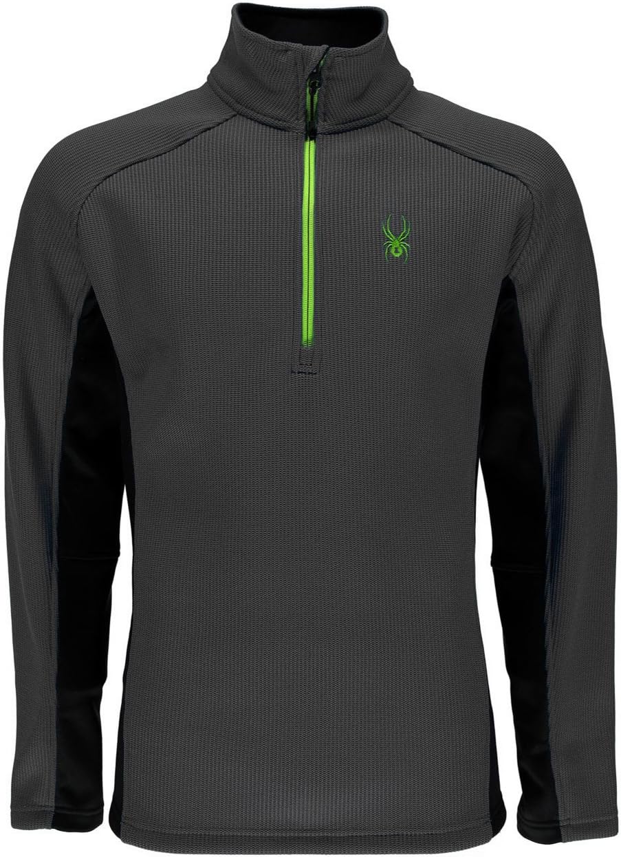 Spyder Men's Standard Outbound Half Zip Mid-Weight Mock Neck Sweater