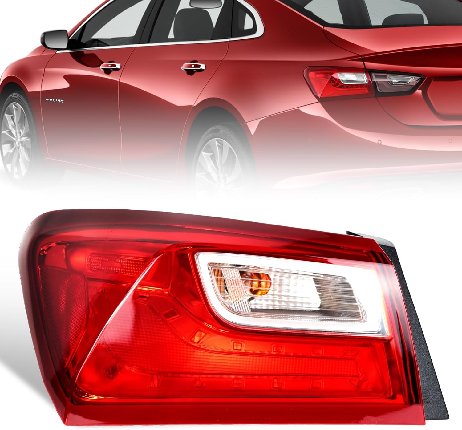 Bright Black ABS Side Window Louver Shutter Covers For 2016-2020 Chevrolet Malibu XL – Exterior Styling 2 thumbnail image