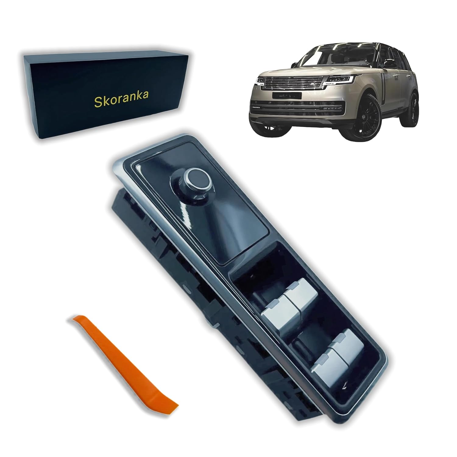 Power Window Switch Driver Side 100% Compatible with Land Rover Range Rover Sport 2018-2020 Accessories, Range Rover Vogue 2018-2020, Replace OE LR113038 LR123006 LR166298 JPLA14540AD JPLA14540AE