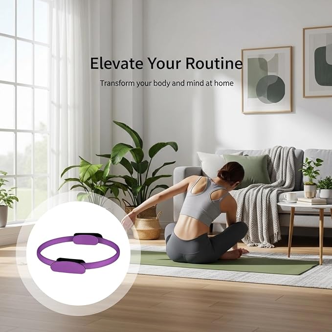 Set de 5 Piezas de Pilates con Banda de Resistencia y Pelota de 38 cm miniatura 3