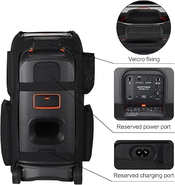 Partybox Stage 320 Case for JBL Partybox Stage 320 Portable Bluetooth Party Speaker,Partybox Stage 320 Protective Dust Cover Accessories,Black