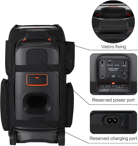 Multi-Function Case Speaker Carrying Cover for Jbl PartyBox Stage 320 Portable Party Speaker