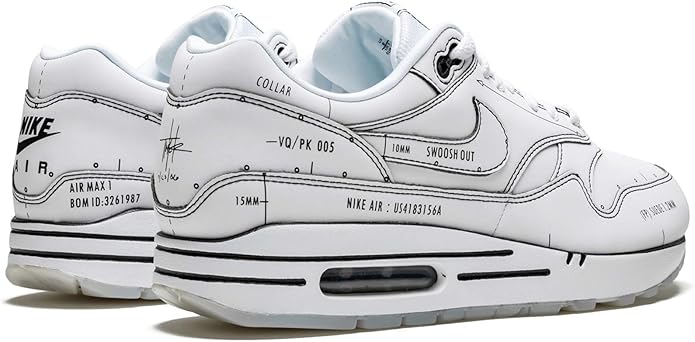 Amazon.com: Nike Air Max 1 (Sketch to Shelf) White/Black : Clothing, Shoes  \u0026 Jewelry