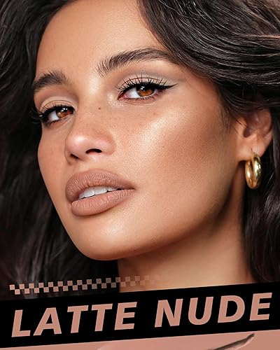 Vista 25 de Lápiz labial rojo de larga duración, lápices labiales líquidos mate para mujeres, no transferencia, a prueba de manchas, suave y fácil de aplicar