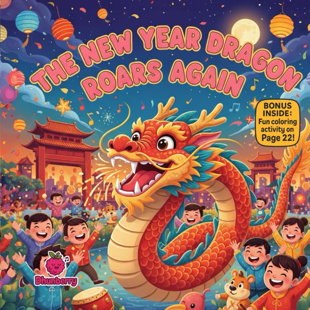 The New Year Dragon Roars Again: A Rhyming Picture Book About Courage, Celebration, and Finding Your Strength