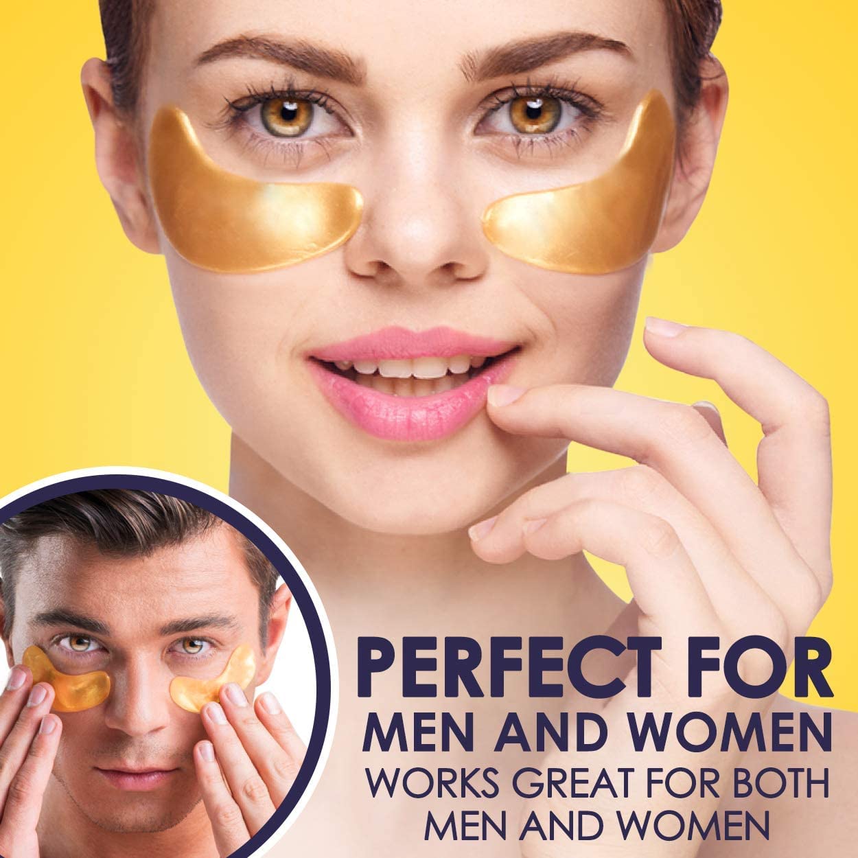 Cedlize Under Eye Collagen Patches, 24K GOLD ANTI-AGING MASK, Pads For Puffy Eyes & Bags, Dark Circles and Wrinkles, With Hyaluronic Acid, Hydrogel, Deep Moisturizing Improves Elasticity, 30 PAIRS : Beauty & Personal Care