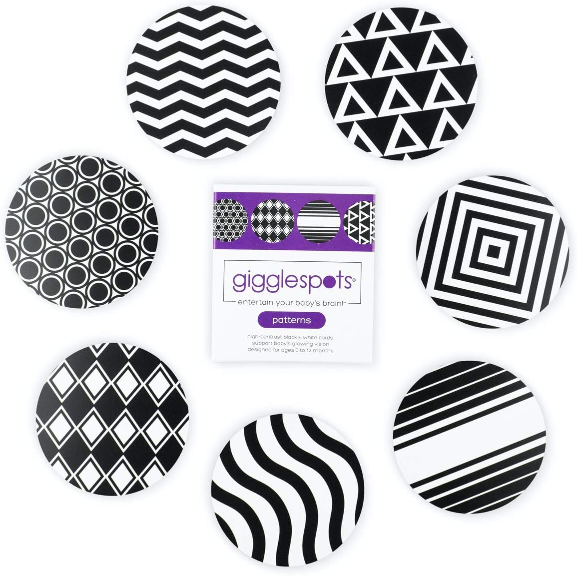 Black and White Baby Flashcards (Cards for Babies, Patterns)