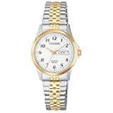 Quartz Womens Watch, Stainless Steel, Classic, Two-Tone (Model: EQ2004-95A)